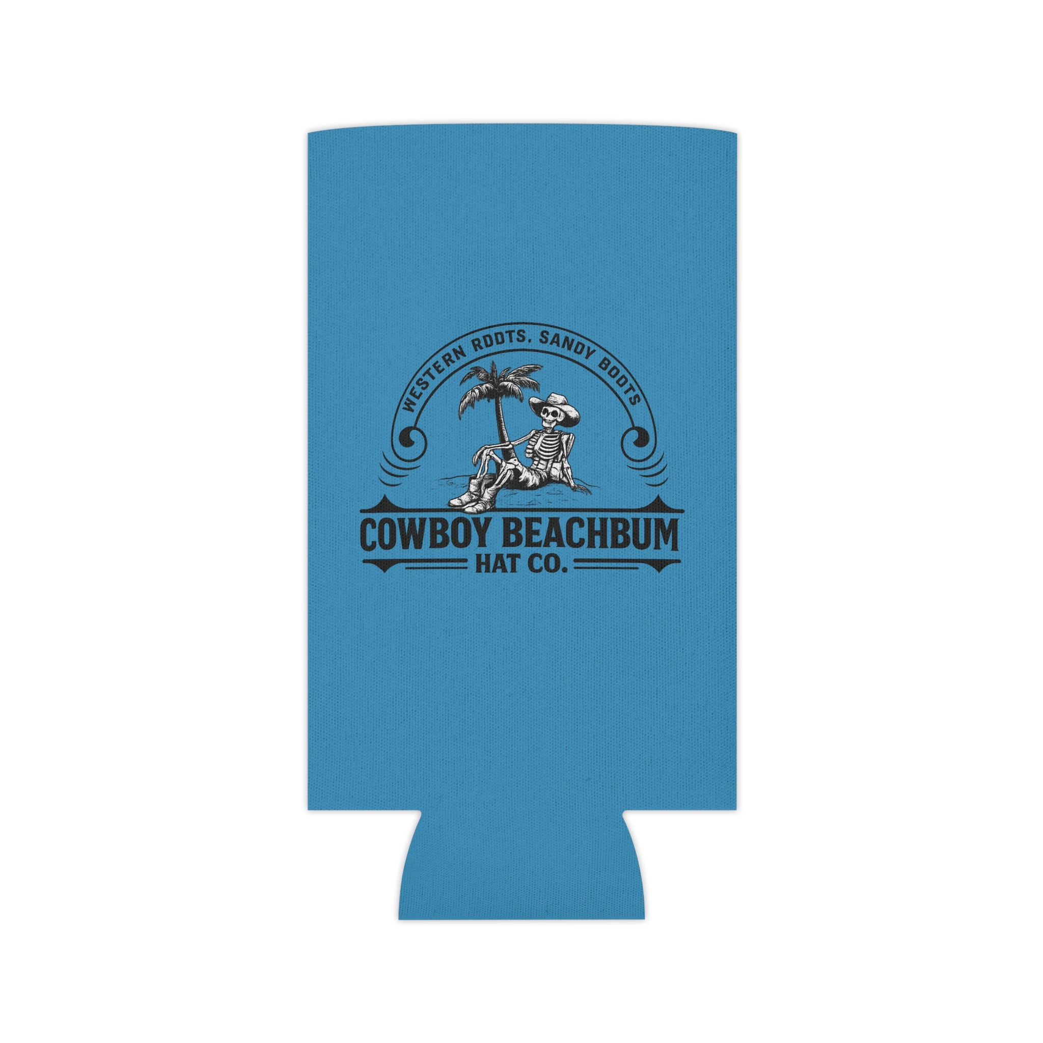 "Cowboy Beachbum Hat Co." Logo Koozie