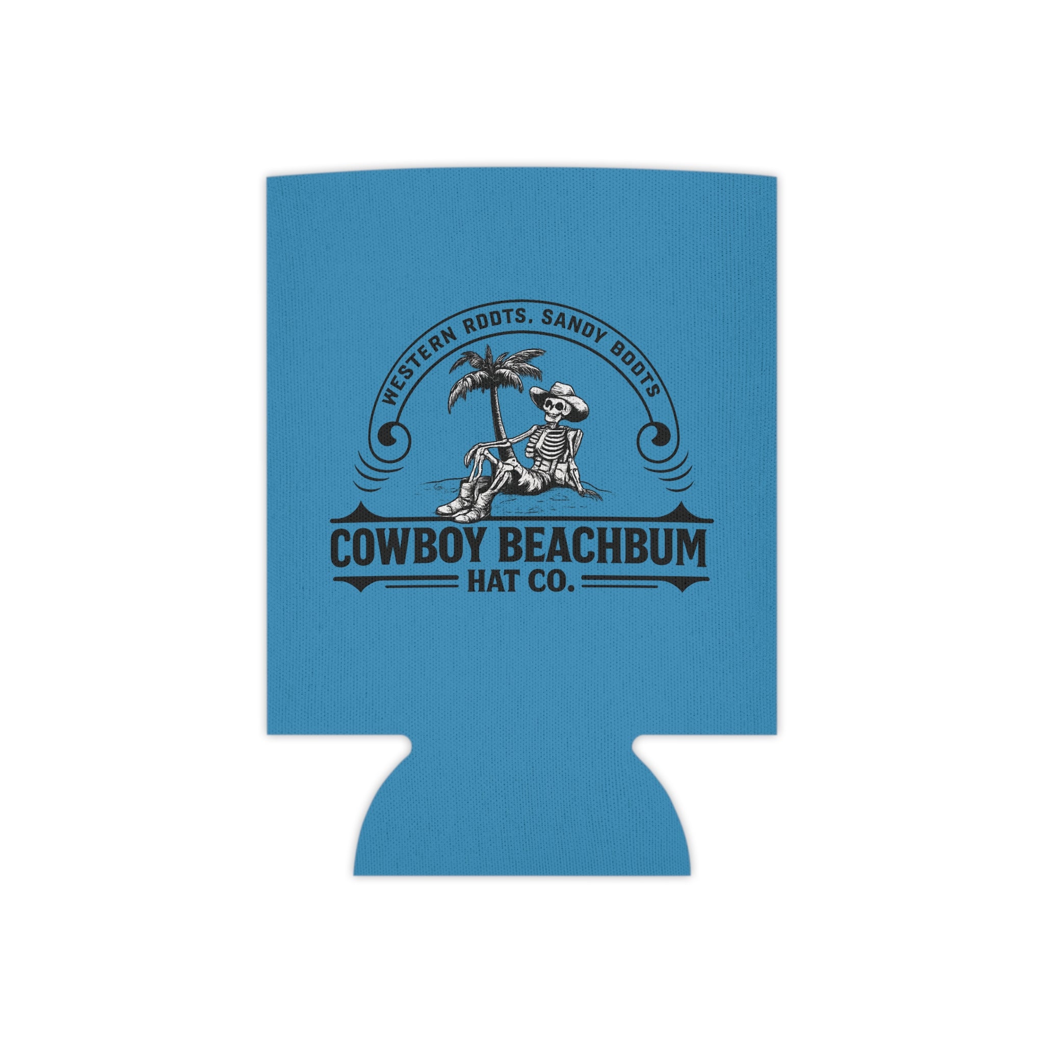 "Cowboy Beachbum Hat Co." Logo Koozie