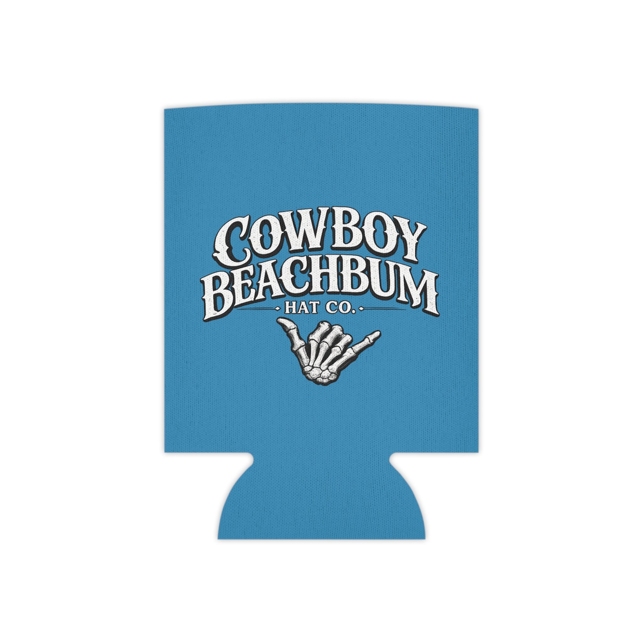 "Cowboy Beachbum Hat Co." Logo Koozie