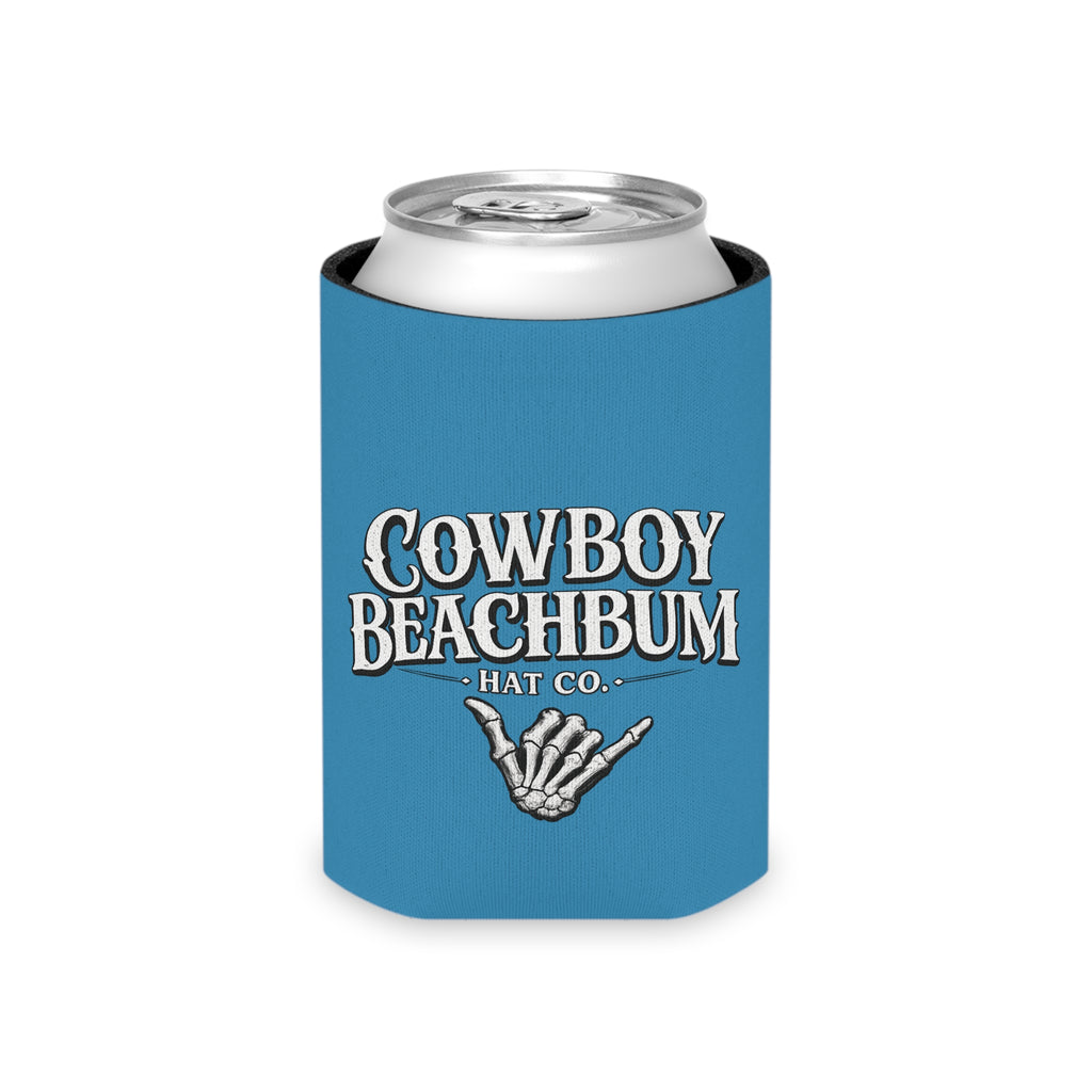 "Cowboy Beachbum Hat Co." Logo Koozie