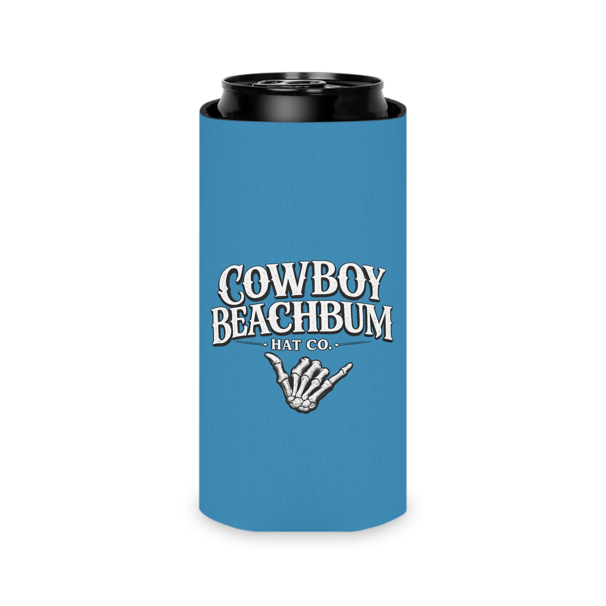 "Cowboy Beachbum Hat Co." Logo Koozie
