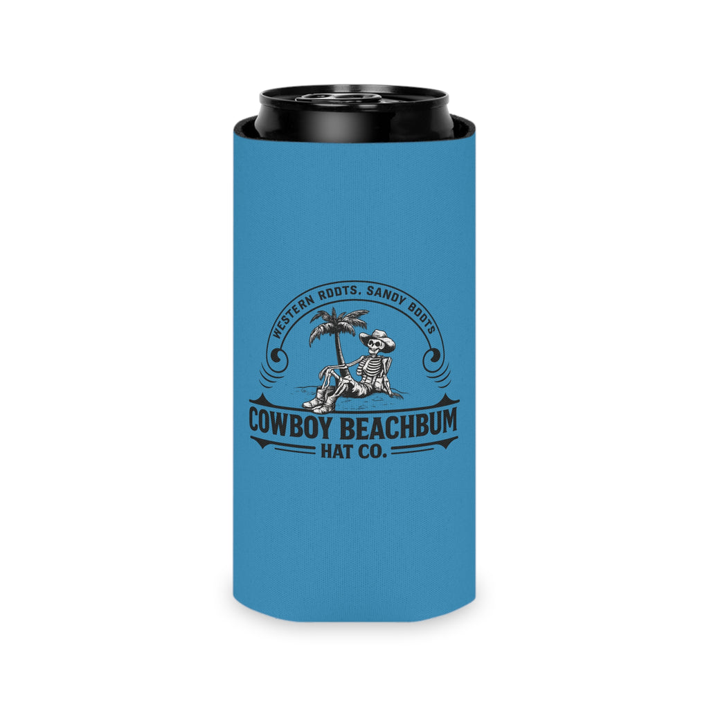 "Cowboy Beachbum Hat Co." Logo Koozie