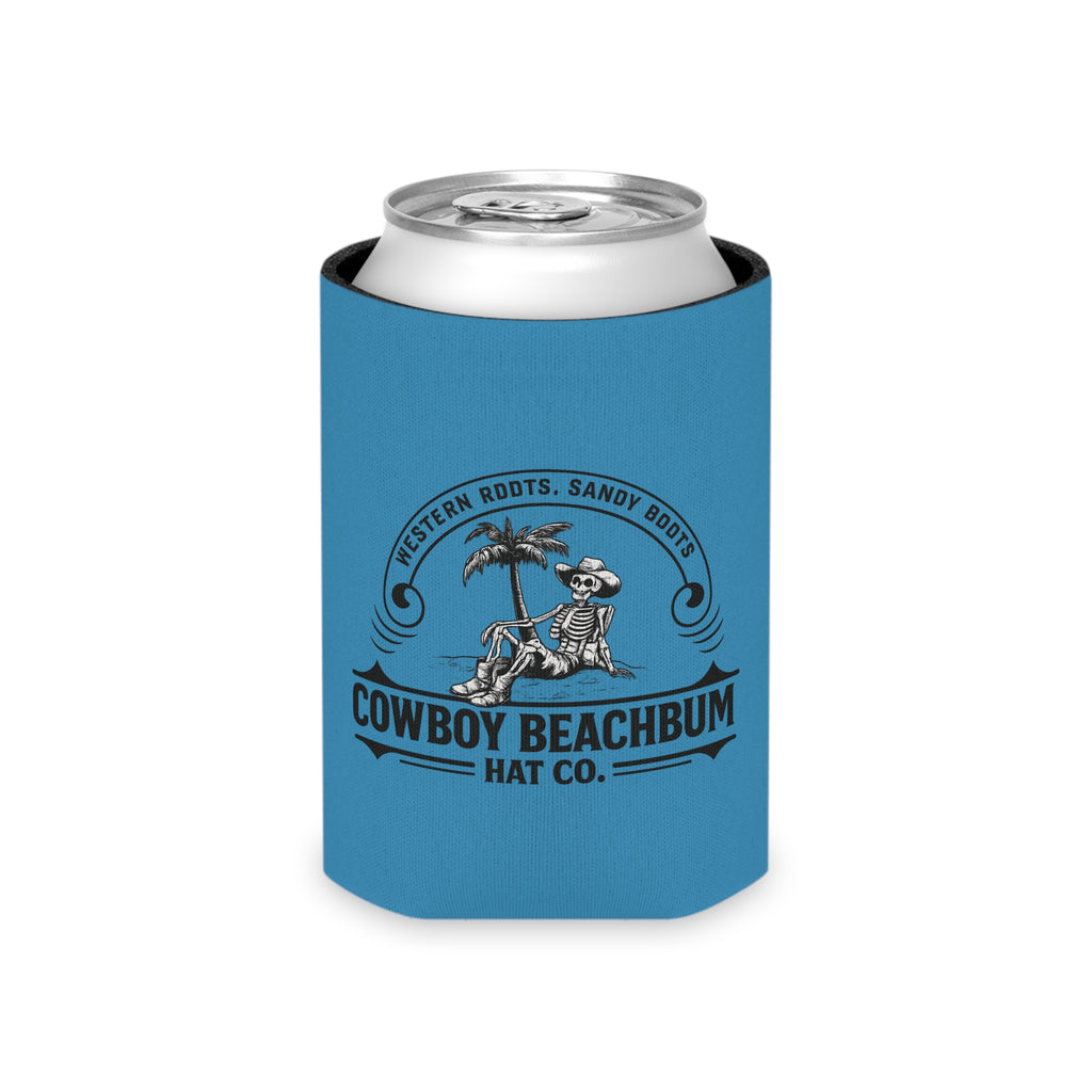 "Cowboy Beachbum Hat Co." Logo Koozie