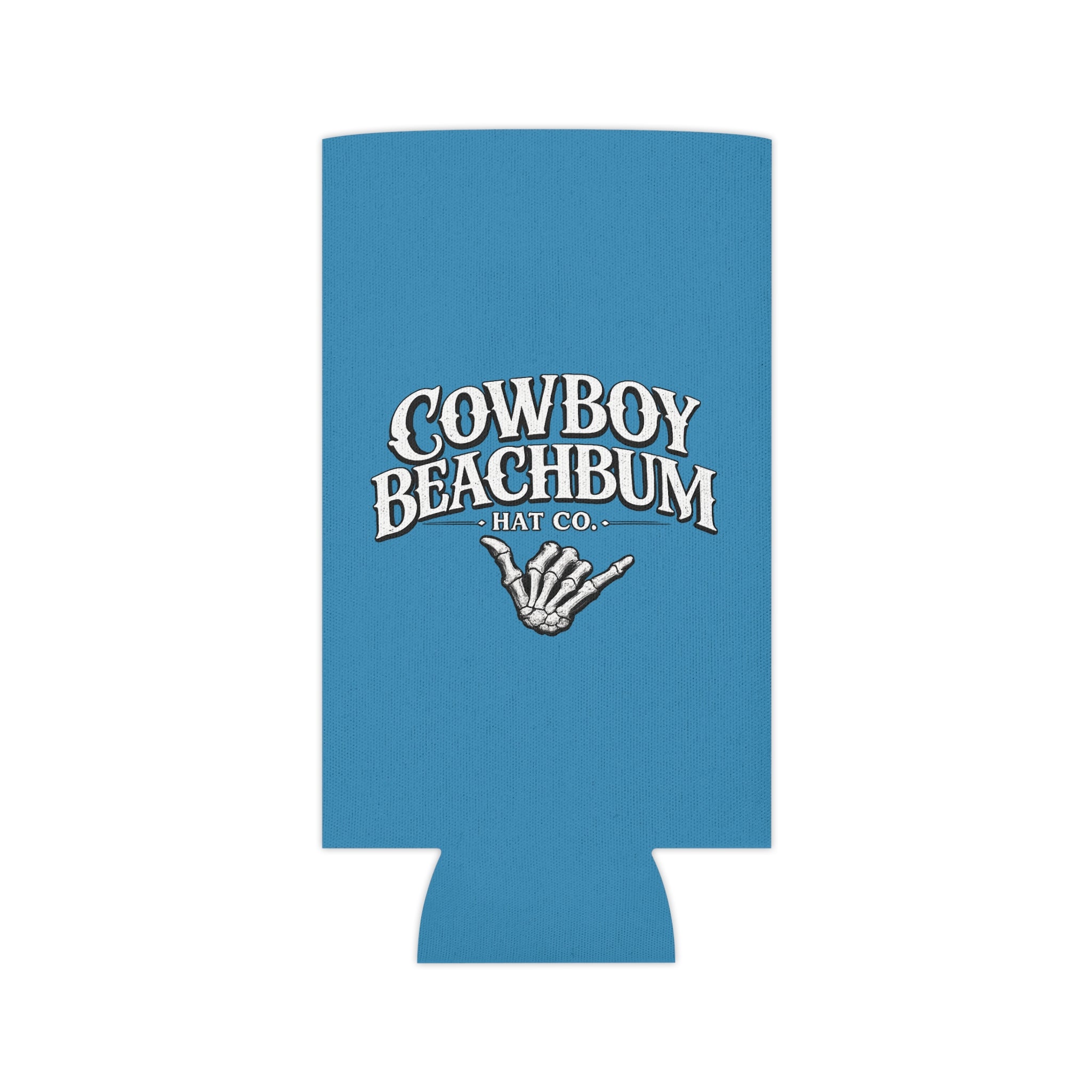 "Cowboy Beachbum Hat Co." Logo Koozie